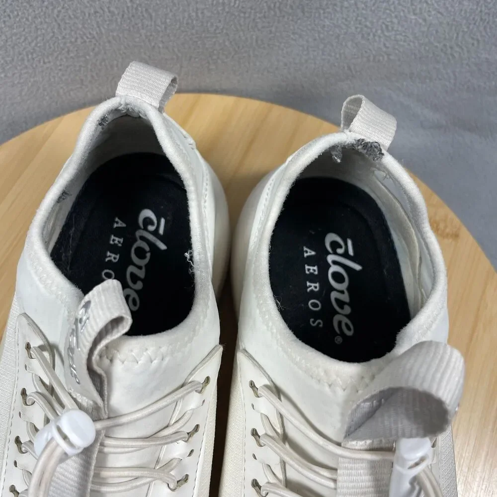 Clove Aeros Womens Size 8 White Athletic Walking Nursing Shoes Sneakers Comfort